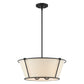Eurofase Lighting Pulito 21" 4-Light Dimmable Incandescent Matte Black Pendant Light/ Semi Flush Mount