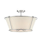 Eurofase Lighting Pulito 21" 4-Light Dimmable Incandescent Polished Nickel Pendant Light/ Semi Flush Mount