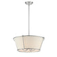 Eurofase Lighting Pulito 21" 4-Light Dimmable Incandescent Polished Nickel Pendant Light/ Semi Flush Mount