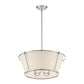 Eurofase Lighting Pulito 21" 4-Light Dimmable Incandescent Polished Nickel Pendant Light/ Semi Flush Mount