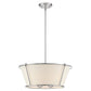 Eurofase Lighting Pulito 21" 4-Light Dimmable Incandescent Polished Nickel Pendant Light/ Semi Flush Mount