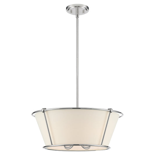 Eurofase Lighting Pulito 21" 4-Light Dimmable Incandescent Polished Nickel Pendant Light/ Semi Flush Mount
