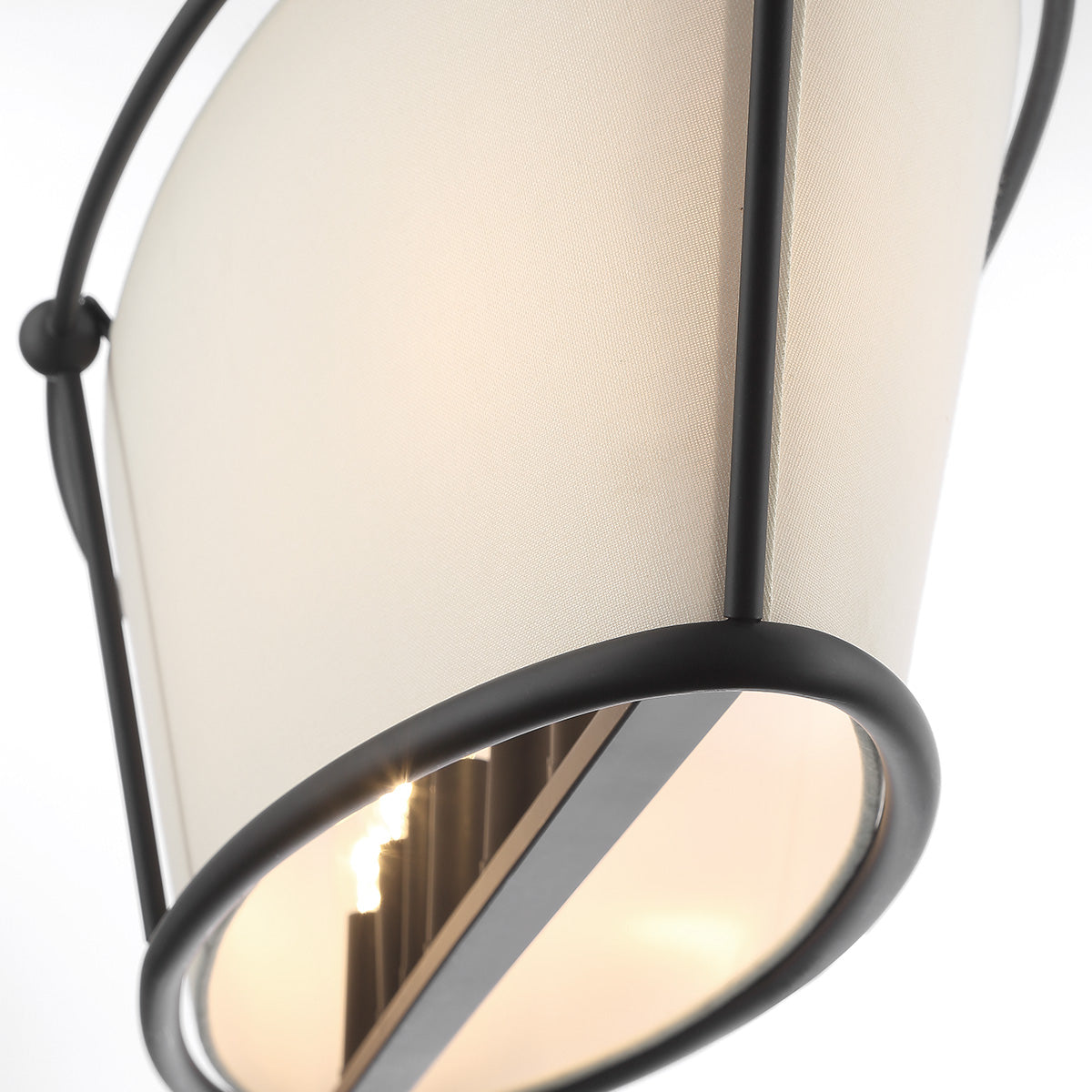 Eurofase Lighting Pulito 38" 6-Light Dimmable Incandescent Matte Black Island Pendant Light