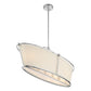 Eurofase Lighting Pulito 38" 6-Light Dimmable Incandescent Polished Nickel Island Pendant Light