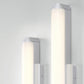 Eurofase Lighting Ray 15" Dimmable Aluminum Metal Vanity Light With White Acrylic Shade