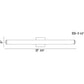 Eurofase Lighting Ray 38" Dimmable Aluminum Metal Vanity Light With White Acrylic Shade