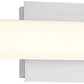 Eurofase Lighting Ray 38" Dimmable Aluminum Metal Vanity Light With White Acrylic Shade