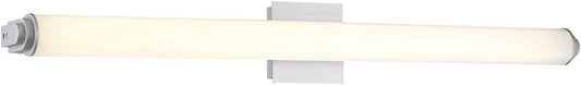 Eurofase Lighting Ray 38" Dimmable Aluminum Metal Vanity Light With White Acrylic Shade