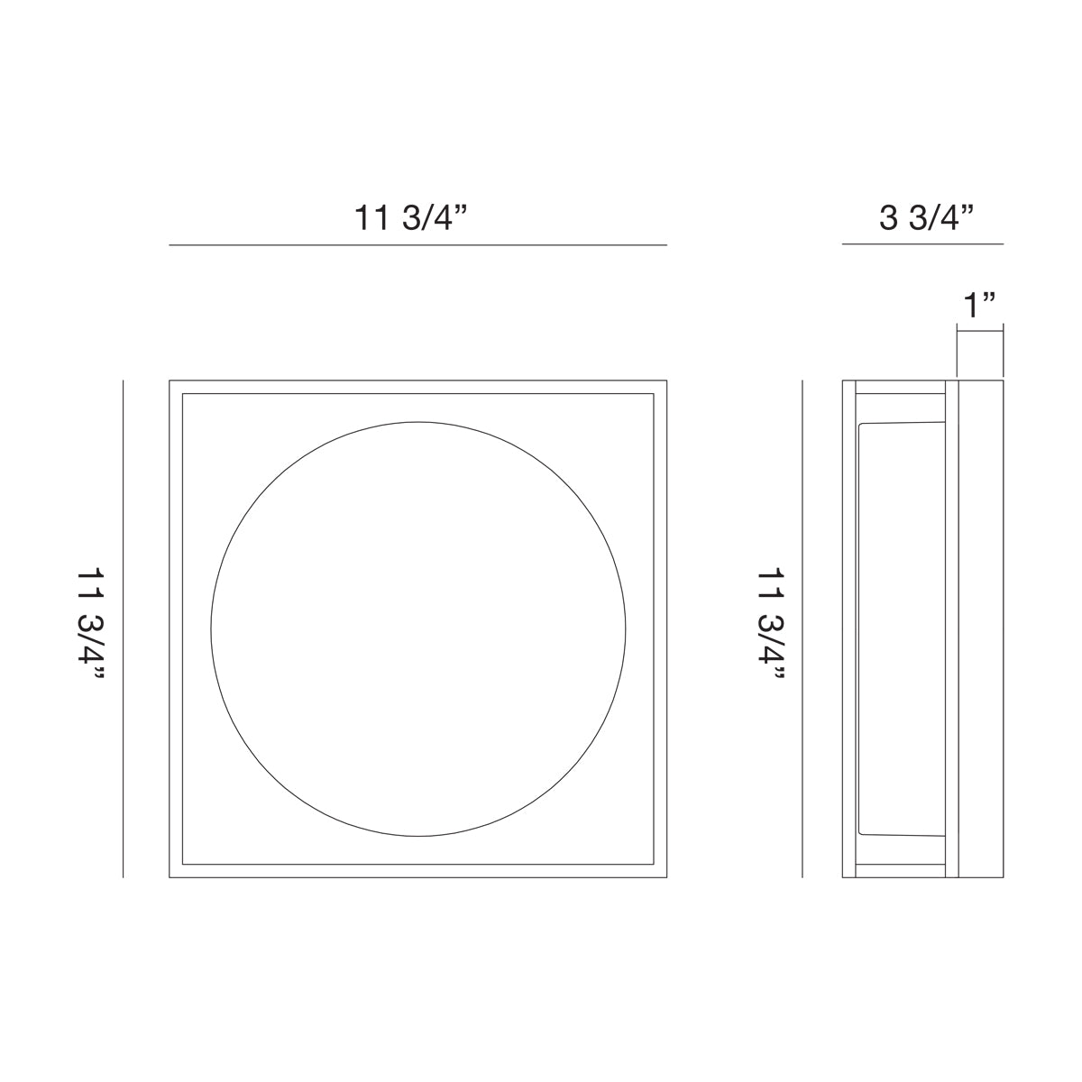 Eurofase Lighting Rover 12" Small Dimmable Integrated LED Black Flush Mount With Opal Glass Shade