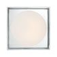 Eurofase Lighting Rover 12" Small Dimmable Integrated LED Chrome Flush Mount With Opal Glass Shade