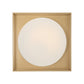 Eurofase Lighting Rover 12" Small Dimmable Integrated LED Soft Gold Flush Mount With Opal Glass Shade