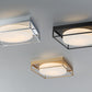 Eurofase Lighting Rover 15" Large Dimmable Integrated LED Black Flush Mount With Opal Glass Shade