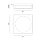 Eurofase Lighting Rover 15" Large Dimmable Integrated LED Black Flush Mount With Opal Glass Shade