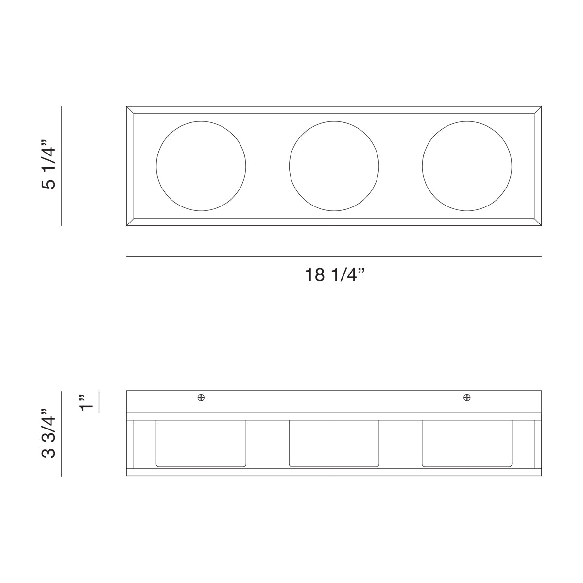 Eurofase Lighting Rover 18" 3-Light Dimmable Integrated LED Black Bath Bar With Opal Glass Shades