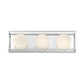 Eurofase Lighting Rover 18" 3-Light Dimmable Integrated LED Chrome Bath Bar With Opal Glass Shades