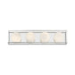 Eurofase Lighting Rover 24" 4-Light Dimmable Integrated LED Chrome Bath Bar With Opal Glass Shades