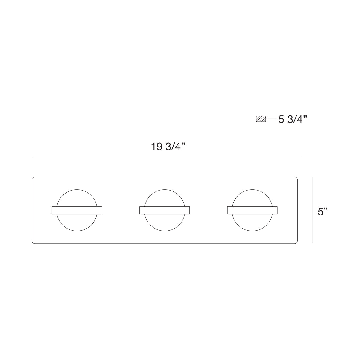 Eurofase Lighting Ryder 20" 3-Light Dimmable Integrated LED Chrome Bath Bar With Clear Glass Orb Shades