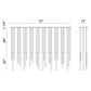 Eurofase Lighting Santana 72" 30-Light Linear Dimmable LED Black Metal Chandelier With Extruded Metal Tube Shades