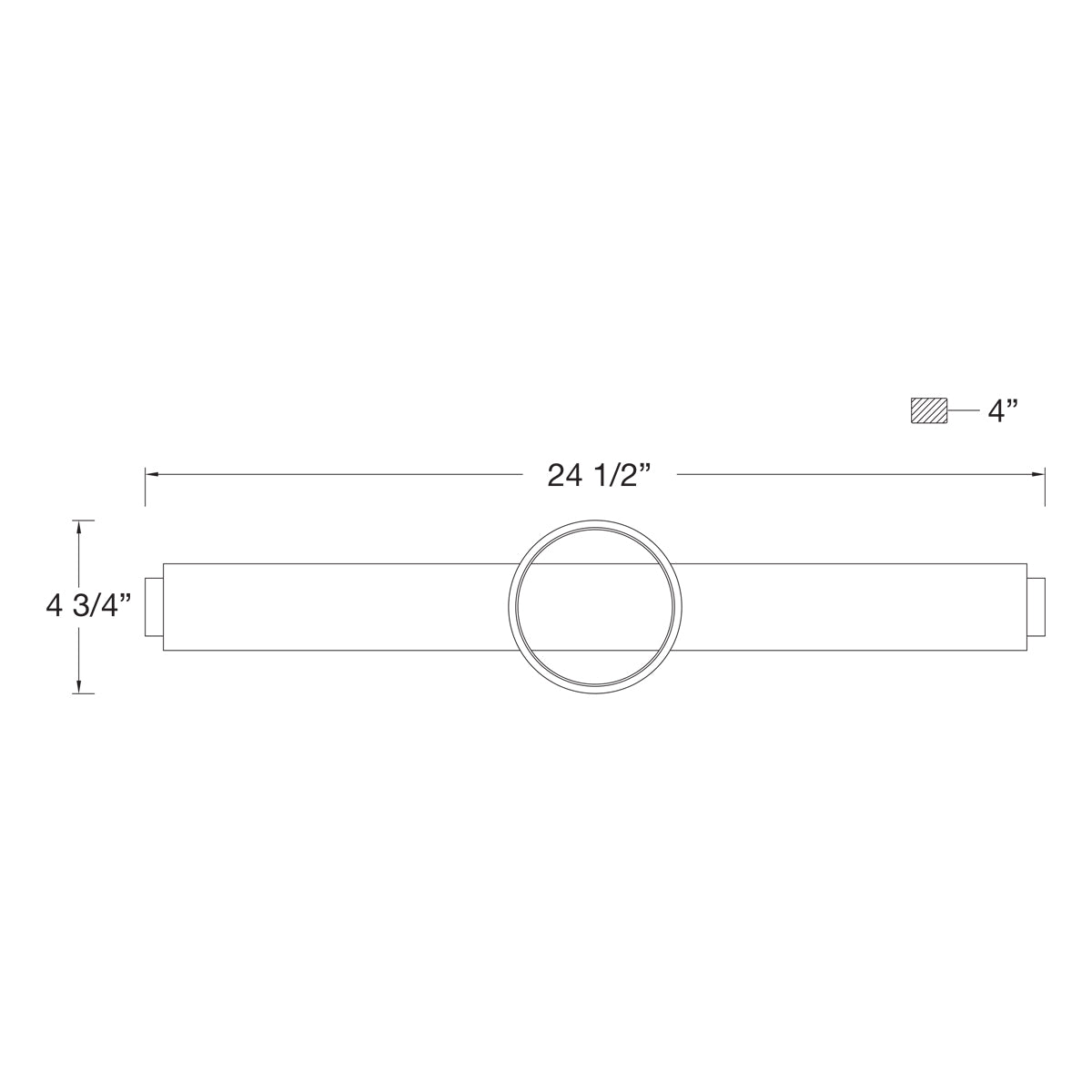 Eurofase Lighting Santoro 25" Large Dimmable Integrated LED Black Bath Bar