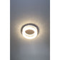 Eurofase Lighting Sassi 15" Dimmable Integrated LED Chrome Flush Mount With Clear Crystal Shade