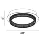 Eurofase Lighting Sassi 15" Dimmable Integrated LED Chrome Flush Mount With Clear Crystal Shade