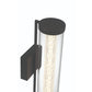 Eurofase Lighting Savron 18" 1-Light Integrated LED Clear Glass Shade Matte Black Metal Outdoor Wall Sconce