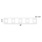 Eurofase Lighting Seaton 30" 5-Light Dimmable Integrated LED Chrome Bath Bar With Clear Crystal-Like Glass Shades