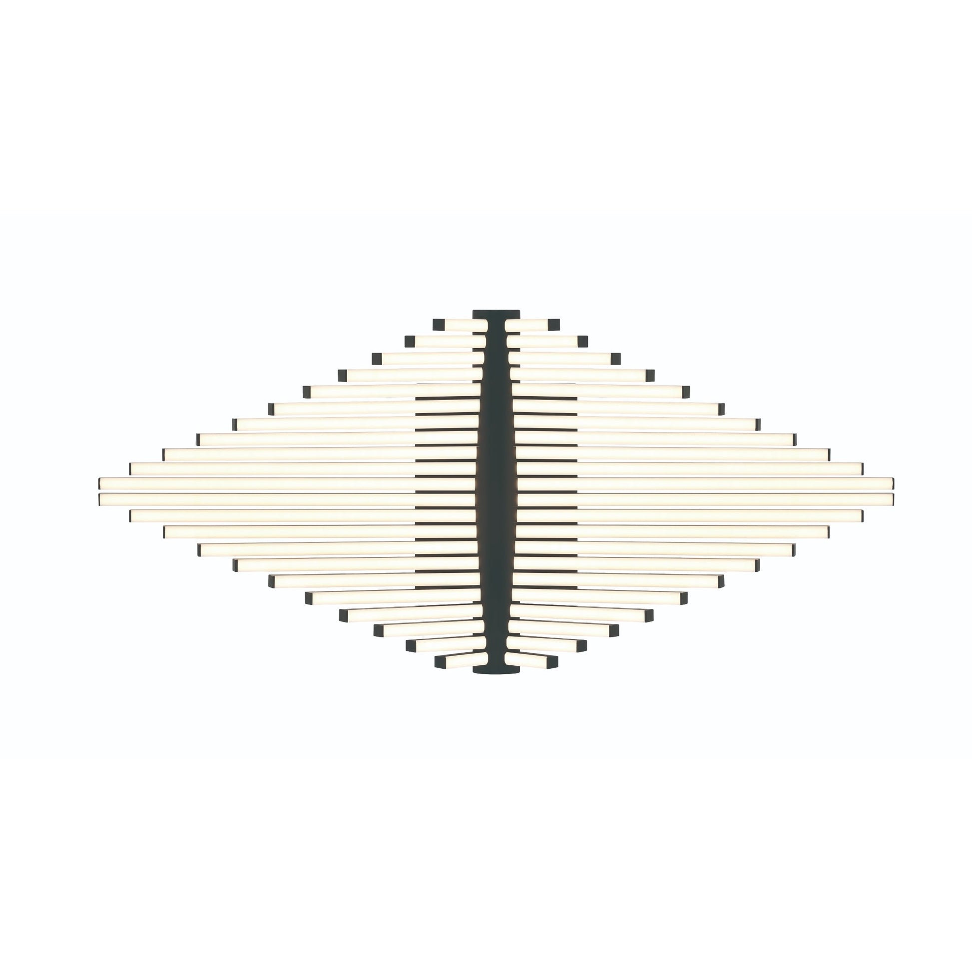 Eurofase Lighting Seraph 25" Dimmable Integrated LED Matte Black Flush Mount With Acrylic Shades