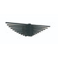 Eurofase Lighting Seraph 25" Dimmable Integrated LED Matte Black Wall Sconce With Acrylic Shades