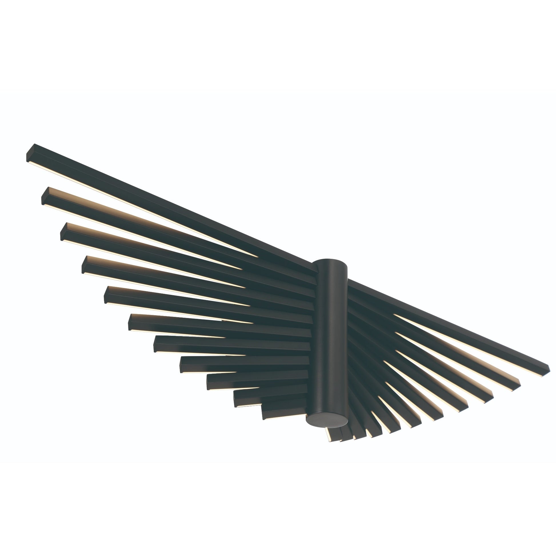 Eurofase Lighting Seraph 25" Dimmable Integrated LED Matte Black Wall Sconce With Acrylic Shades