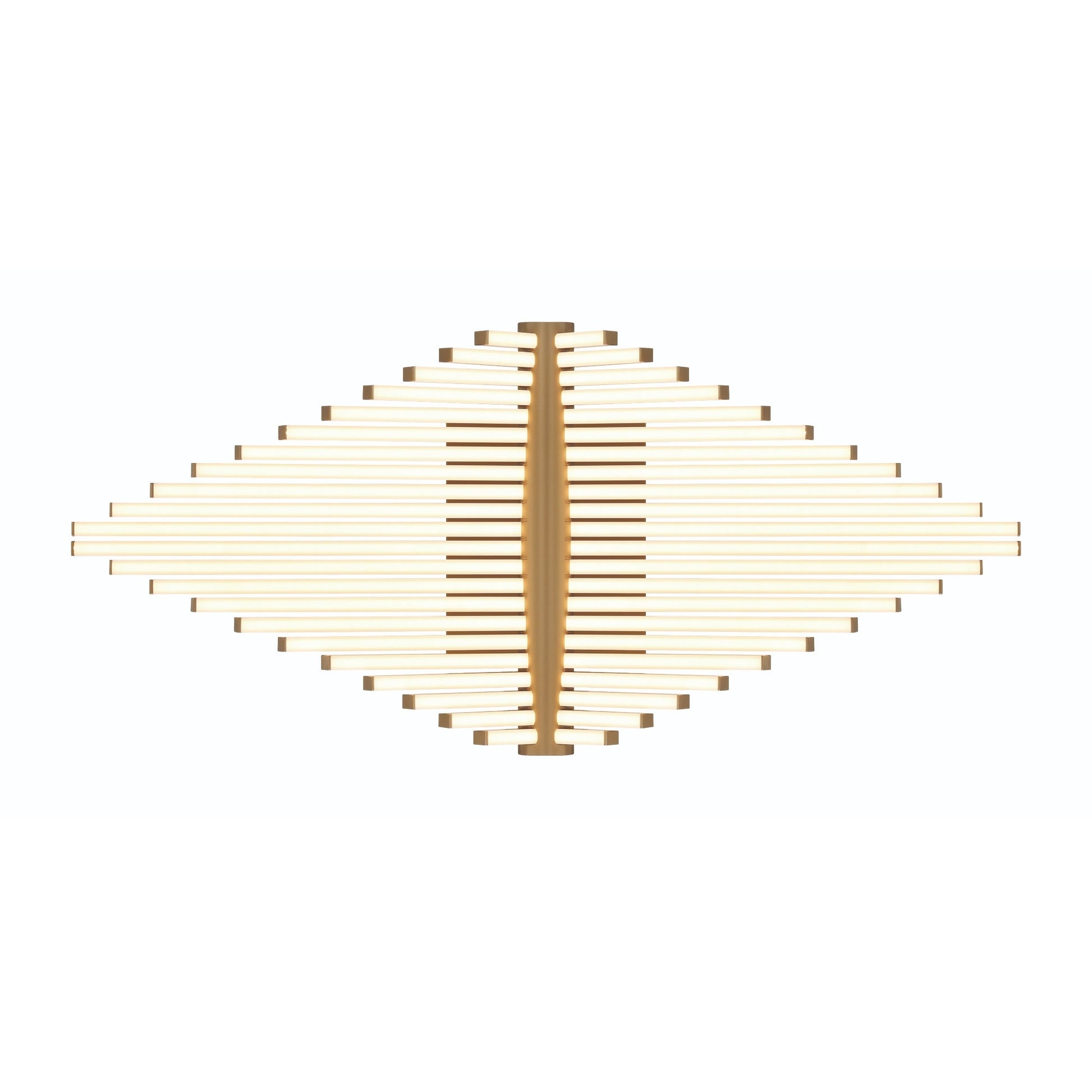 Eurofase Lighting Seraph 25" Dimmable Integrated LED Matte Gold Flush Mount With Acrylic Shades