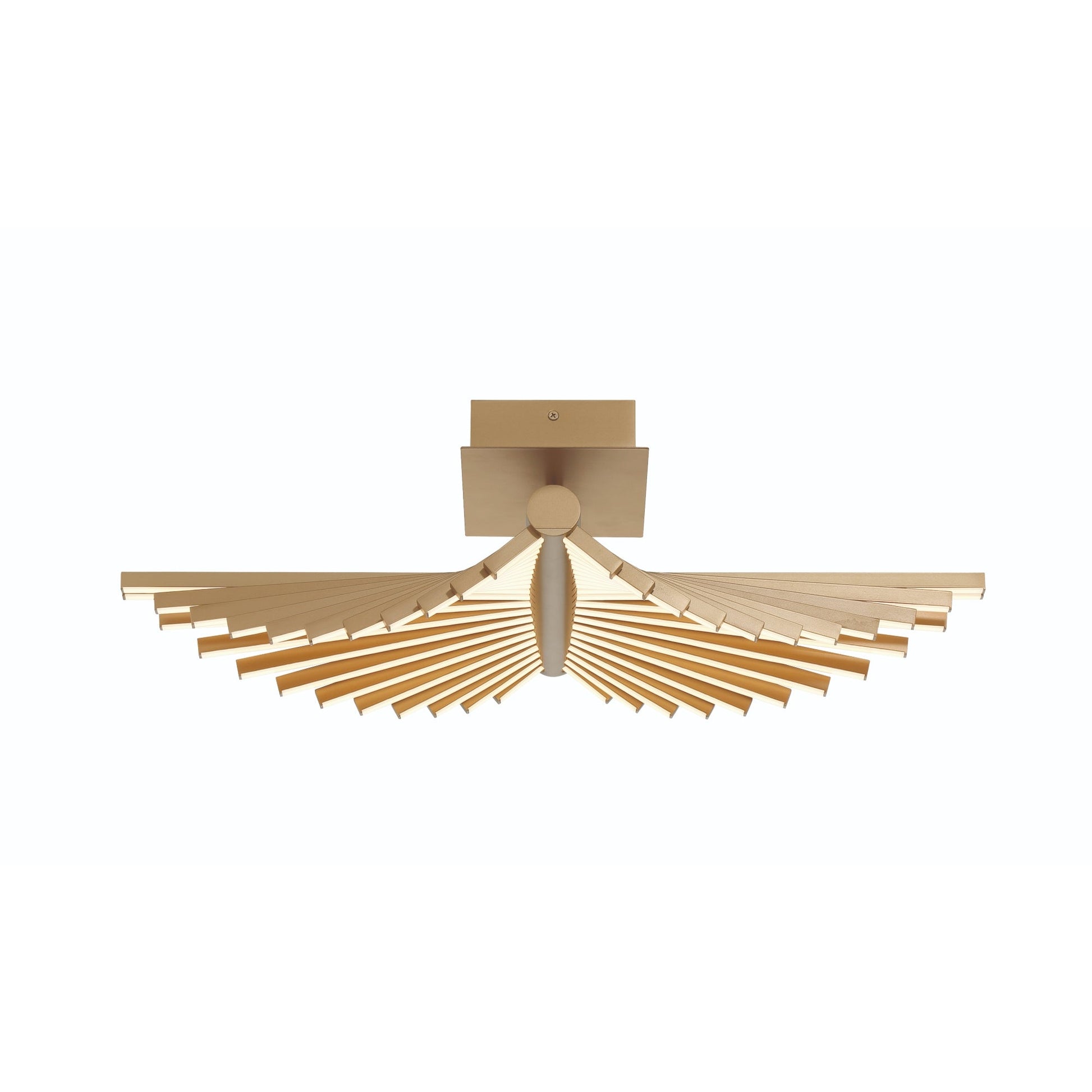 Eurofase Lighting Seraph 25" Dimmable Integrated LED Matte Gold Flush Mount With Acrylic Shades