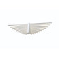 Eurofase Lighting Seraph 25" Dimmable Integrated LED Matte White Wall Sconce With Acrylic Shades