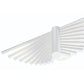 Eurofase Lighting Seraph 25" Dimmable Integrated LED Matte White Wall Sconce With Acrylic Shades