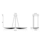 Eurofase Lighting Seraph 39" Dimmable Integrated LED Matte Black Chandelier With Acrylic Shades