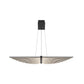 Eurofase Lighting Seraph 39" Dimmable Integrated LED Matte Black Chandelier With Acrylic Shades