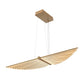Eurofase Lighting Seraph 39" Dimmable Integrated LED Matte Gold Chandelier With Acrylic Shades