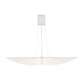 Eurofase Lighting Seraph 39" Dimmable Integrated LED Matte White Chandelier With Acrylic Shades