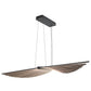 Eurofase Lighting Seraph 59" Dimmable Integrated LED Matte Black Chandelier With Acrylic Shades