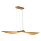 Eurofase Lighting Seraph 59" Dimmable Integrated LED Matte Gold Chandelier With Acrylic Shades
