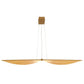 Eurofase Lighting Seraph 59" Dimmable Integrated LED Matte Gold Chandelier With Acrylic Shades