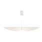 Eurofase Lighting Seraph 59" Dimmable Integrated LED Matte White Chandelier With Acrylic Shades