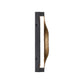 Eurofase Lighting Shayla 14" 1-Light Integrated LED Sysal Gold and Black Aluminum Outdoor Wall Sconce