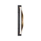 Eurofase Lighting Shayla 18" 1-Light Integrated LED Sysal Gold and Black Aluminum Outdoor Wall Sconce