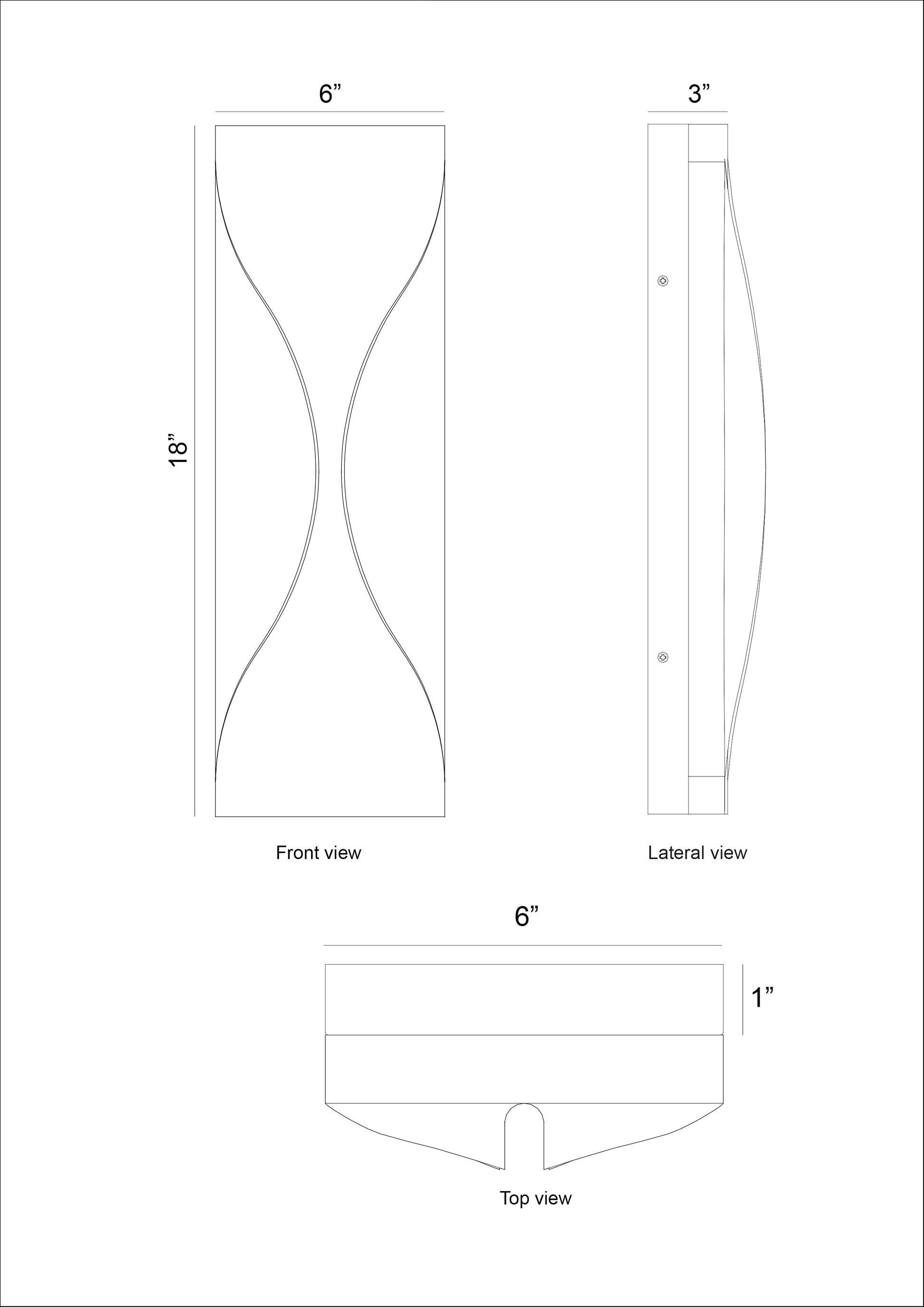 Eurofase Lighting Shayla 18" 1-Light Integrated LED Sysal Gold and Black Aluminum Outdoor Wall Sconce