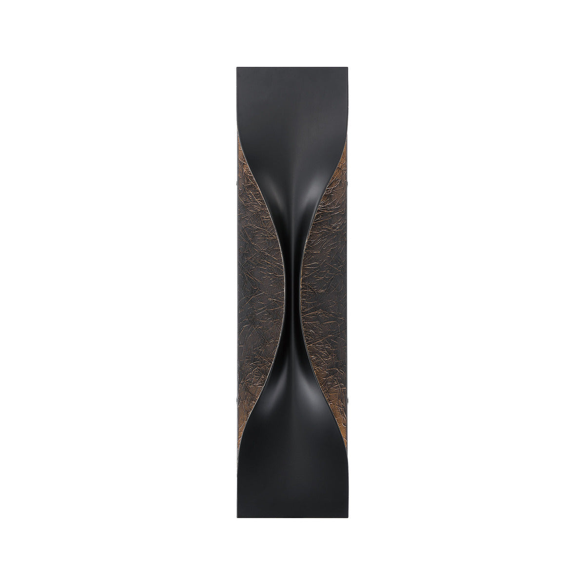 Eurofase Lighting Shayla 24" 1-Light Integrated LED Sysal Gold and Black Aluminum Outdoor Wall Sconce