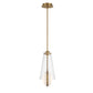 Eurofase Lighting Solari 19" Dimmable Gold Pendant Light With Clear Glass Shade