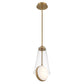 Eurofase Lighting Solari 19" Dimmable Gold Pendant Light With Clear Glass Shade