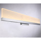 Eurofase Lighting Sole 24" Dimmable Integrated LED Chrome Wall Sconce With Frosted Acrylic Shade