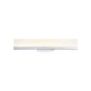 Eurofase Lighting Sole 24" Dimmable Integrated LED Chrome Wall Sconce With Frosted Acrylic Shade